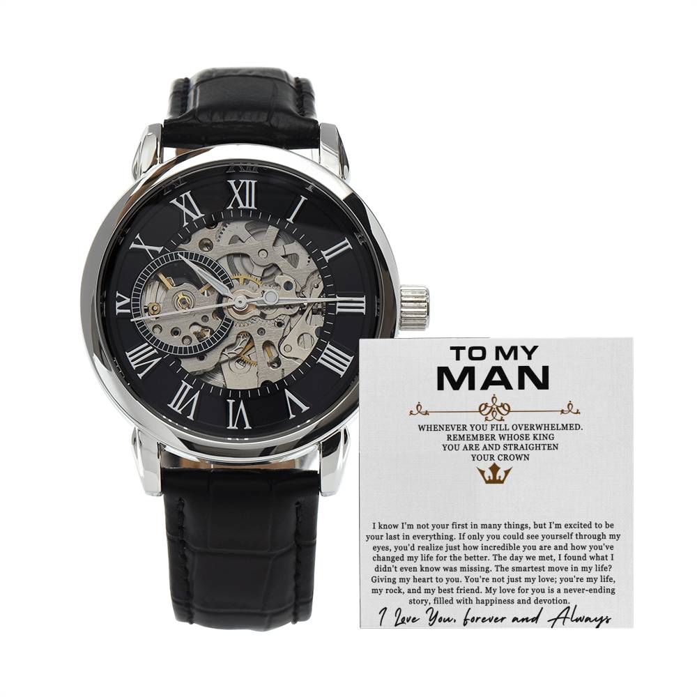 To My Husband - Happiness and Devotion - Openwork Watch